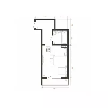 1-к кв. Иркутская область, Иркутск Сарафановская ул. (34.2 м)