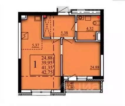 1-к кв. Башкортостан, Уфа Затон-Восточный жилрайон, Паруса жилой ...