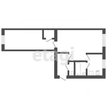 2-к кв. Тюменская область, Тюмень ул. Республики, 176 (43.0 м)