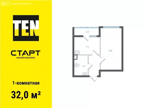 1-комнатная квартира: Екатеринбург, микрорайон Академический, 4-й ...