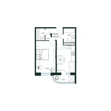 1-к кв. Московская область, Химки Сходня мкр, Первомайская ул., ...