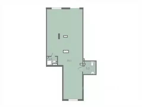 Офис в Санкт-Петербург Партизанская ул., 5 (88 м)