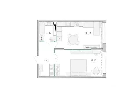 1-к кв. Московская область, Пушкино Ярославское ш., 194 (48.2 м)