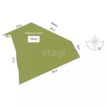 Участок в Крым, Черноморский район, с. Новосельское  (750.0 сот.)