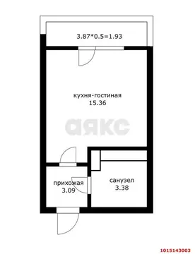 Квартира-студия: Краснодар, улица имени Генерала Корнилова, 9к2 (25.5 ...