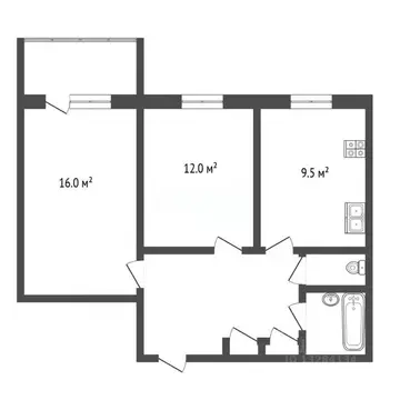 2-к кв. Вологодская область, Череповец Молодежная ул., 31 (49.8 м)