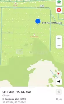 Участок в Новосибирская область, Новосибирский район, Каменский ...