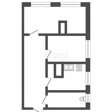 2-к кв. Вологодская область, Харовск Ленинградская ул., 28 (50.0 м)