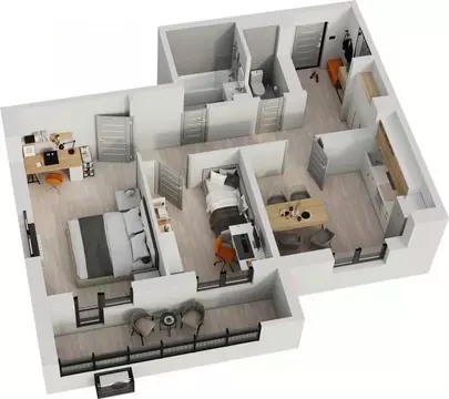 2-к кв. Татарстан, Альметьевск просп. Строителей, 70Б (63.3 м)