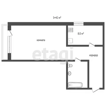 1-к кв. Крым, Ялта ул. Тимирязева, 27Б (42.0 м)