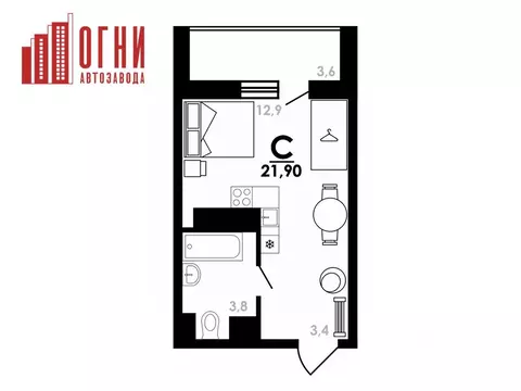 Студия Нижегородская область, Нижний Новгород Коломенская ул., 8к4 ...