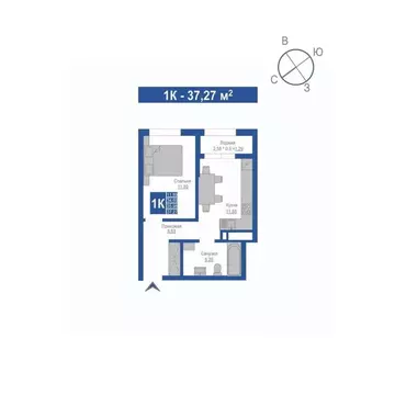 1-к кв. Крым, Джанкой  (35.98 м)