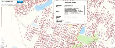 Участок в Самарская область, Ставропольский район, с. Верхнее ...