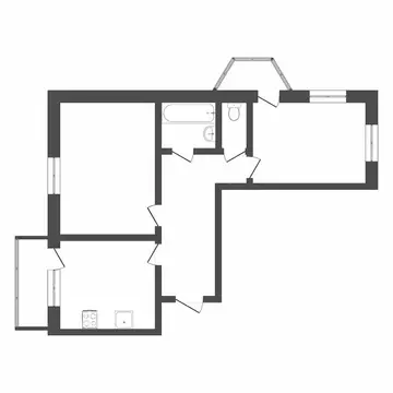 2-комнатная квартира: Тюмень, микрорайон Матмасы, Пражская улица, 49к2 ...