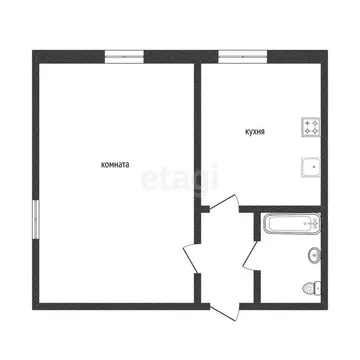 1-комнатная квартира: Златоуст, проспект имени Ю.А. Гагарина, 1-я ...