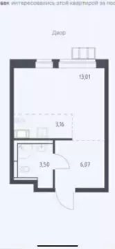 Студия Москва ул. Алхимовская, 1к2 (23.0 м)