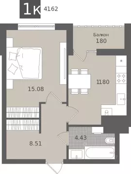 1-к кв. Калининградская область, Светлогорск Лесная Сказка жилой ...