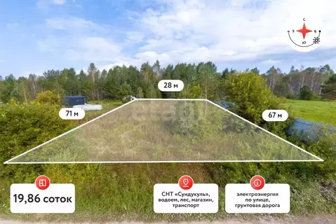 Участок в Тюменская область, Нижнетавдинский муниципальный округ, ...