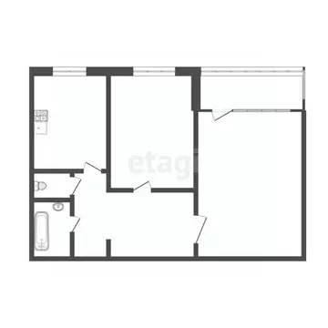 2-к кв. Воронежская область, Воронеж Спортивная наб., 3 (52.6 м)