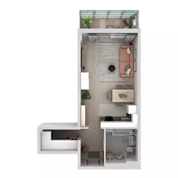 1-к кв. Красноярский край, Красноярск ул. Светлова (40.32 м)