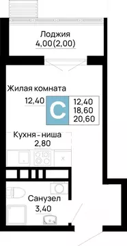 Студия Адыгея, Тахтамукайский район, Яблоновский пгт  (20.6 м)