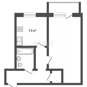 1-к кв. Вологодская область, Череповец ул. Ленина, 141 (30.4 м)