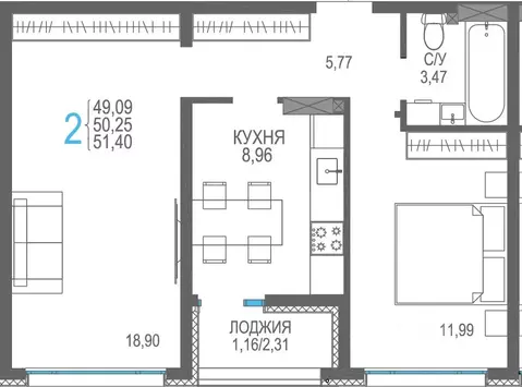 2-к кв. Крым, Сакский район, Лесновское с/пос, с. Прибрежное Розовое ...