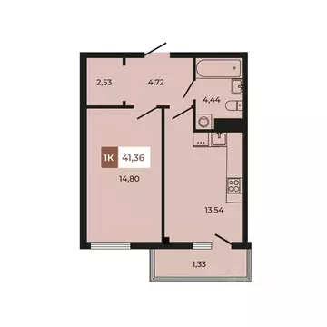 1-к кв. Ростовская область, Аксайский район, Щепкинское с/пос, пос. ...