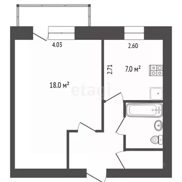 1-к кв. Башкортостан, Стерлитамак Лесная ул., 2 (30.0 м)