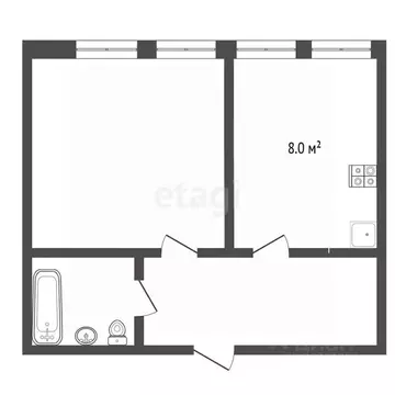 1-к кв. Ставропольский край, Кисловодск Звездная ул. (40.0 м)