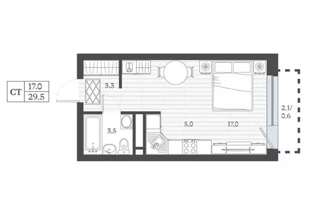 Студия Дагестан, Дербент ул. Сальмана (29.47 м)