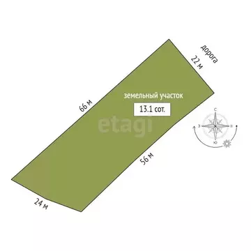 Участок в Тюменская область, Тюмень Октябрьская ул. (13.1 сот.)