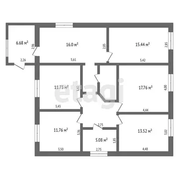 3-комнатная квартира: Искитим, Комсомольская улица, 45 (52.4 м)