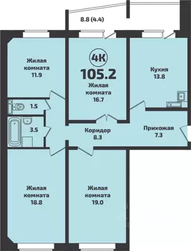 3-к кв. Новосибирская область, Новосибирский район, Станционный ...