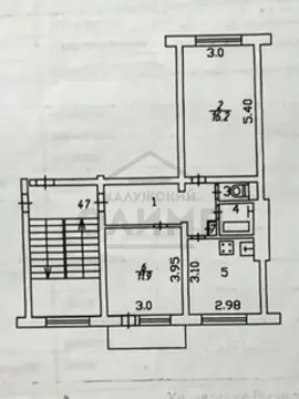 2-к кв. Калужская область, Калуга ул. Никитина, 106 (46.0 м)
