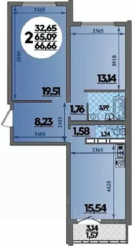 2-к кв. Краснодарский край, Новороссийск Город у Моря жилой комплекс ...