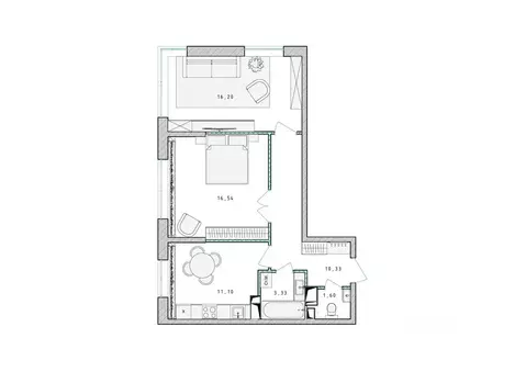 2-к кв. Московская область, Пушкино Ярославское ш., 194к1 (59.1 м)