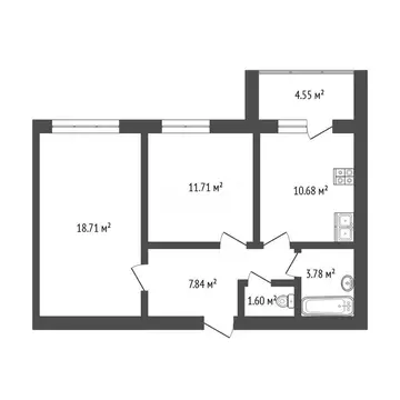 2-комнатная квартира: Стерлитамак, улица Строителей, 28 (54 м)