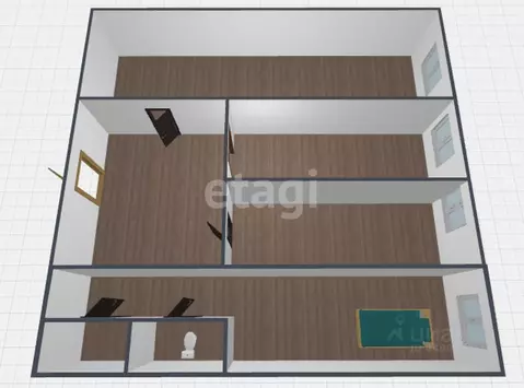 3-к кв. Смоленская область, Смоленск ул. Рыленкова, 27 (72.2 м)