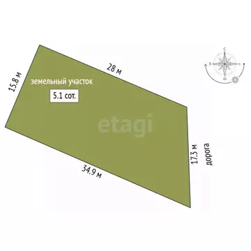 Участок в Крым, Ленинский район, Семисотское с/пос, с. Каменское ул. ...