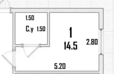 Студия Москва пер. Огородная Слобода, 10 (14.5 м)