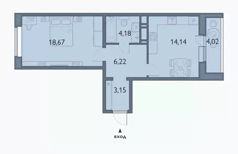 1-к кв. Брянская область, Брянск просп. Станке Димитрова, 67к7 (48.37 ...
