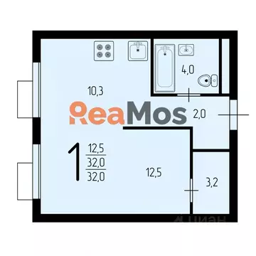 1-к кв. Москва Амурская ул., 2к2 (32.0 м)