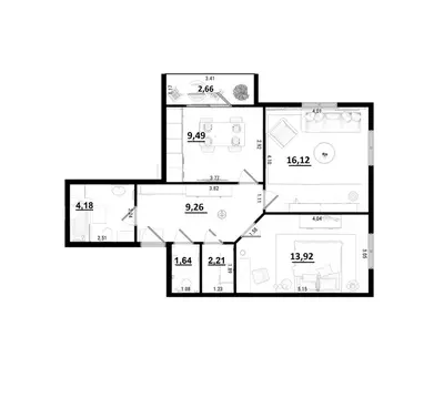 2-к кв. Калужская область, Калуга ул. Радостная, 4 (59.61 м)