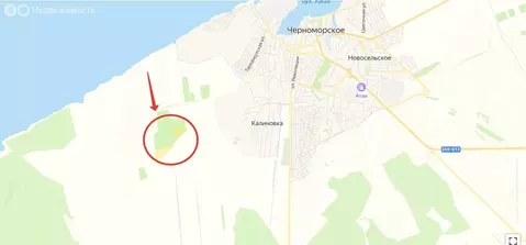 Участок в Республика Крым, посёлок городского типа Черноморское (19.9 ...