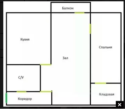 2-к кв. Московская область, Королев Первомайский мкр, Советская ул., ...