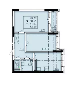 2-к кв. Башкортостан, Уфа Затон-Восточный жилрайон, Паруса жилой ...