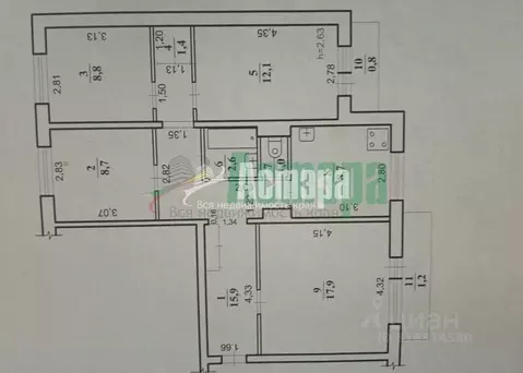 4-к кв. Забайкальский край, Чита ул. Шилова, 89 (77.1 м)