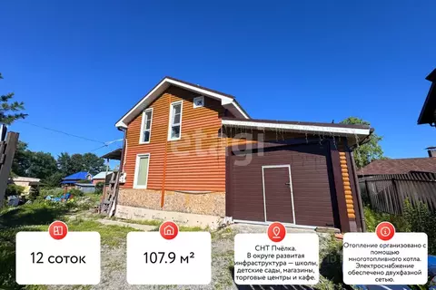 Дом в Хабаровский край, Хабаровск Пчелка СНТ, ул. Центральная, 63 (108 ...