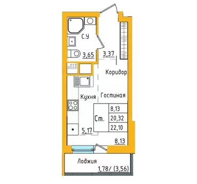 Студия Башкортостан, Уфа ул. Валерия Лесунова, 18 (22.09 м)